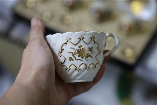 A Rockingham neo-rococo teaset, c.1830-5, (30)